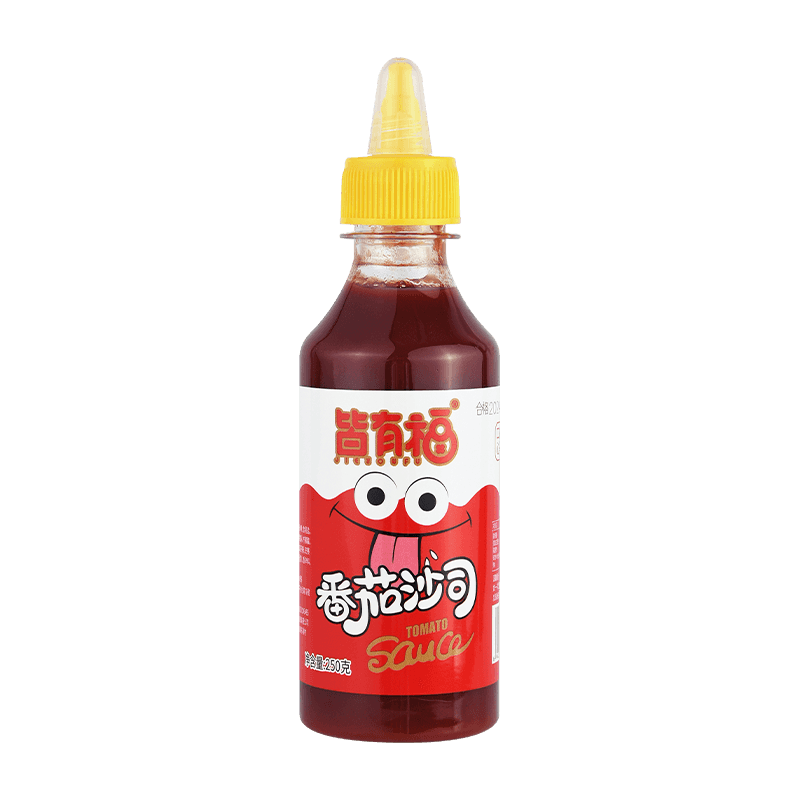 250g 플라스틱 압착 병 토마토 소스