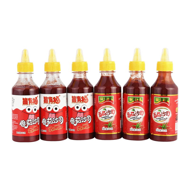 250g 플라스틱 압착 병 토마토 소스 250g 플라스틱 압착 병 토마토 소스